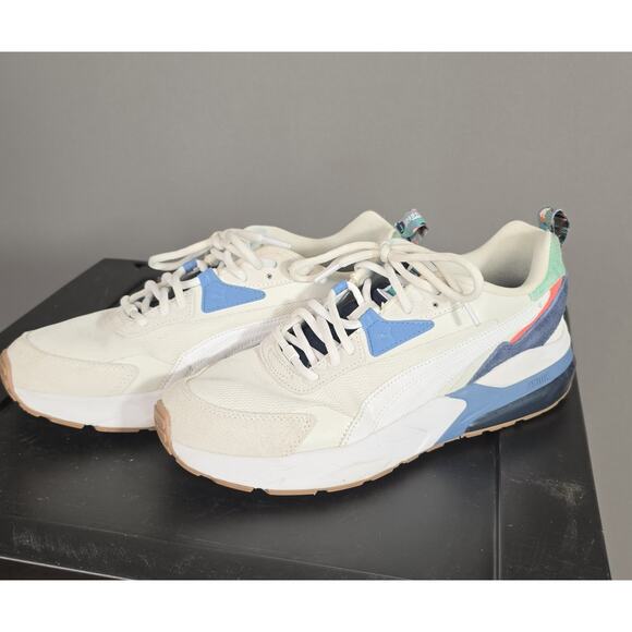 Puma Other - PUMA Mirage Sport White Blue Green Colorblock 397817-02 Men's Athletic Sneakers